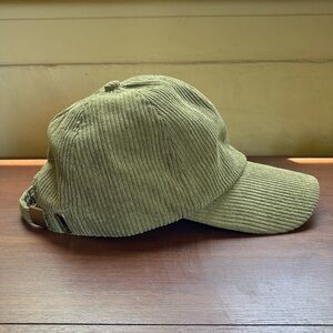 BP olive military green corduroy baseball cap unisex neutral fall cap